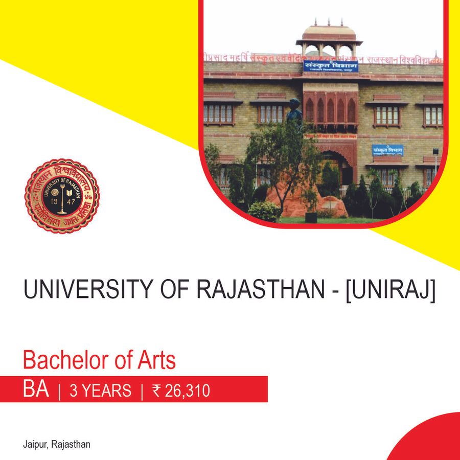 BACHELOR OF ARTS [BA] at University of Rajasthan, Jaipur